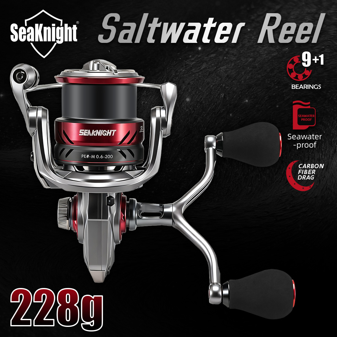 Abu Garcia Reel Max - SeaKnightブランド SLARDAR BBシリーズ スピニングフィッシングリール 海魚釣り 海水耐腐食