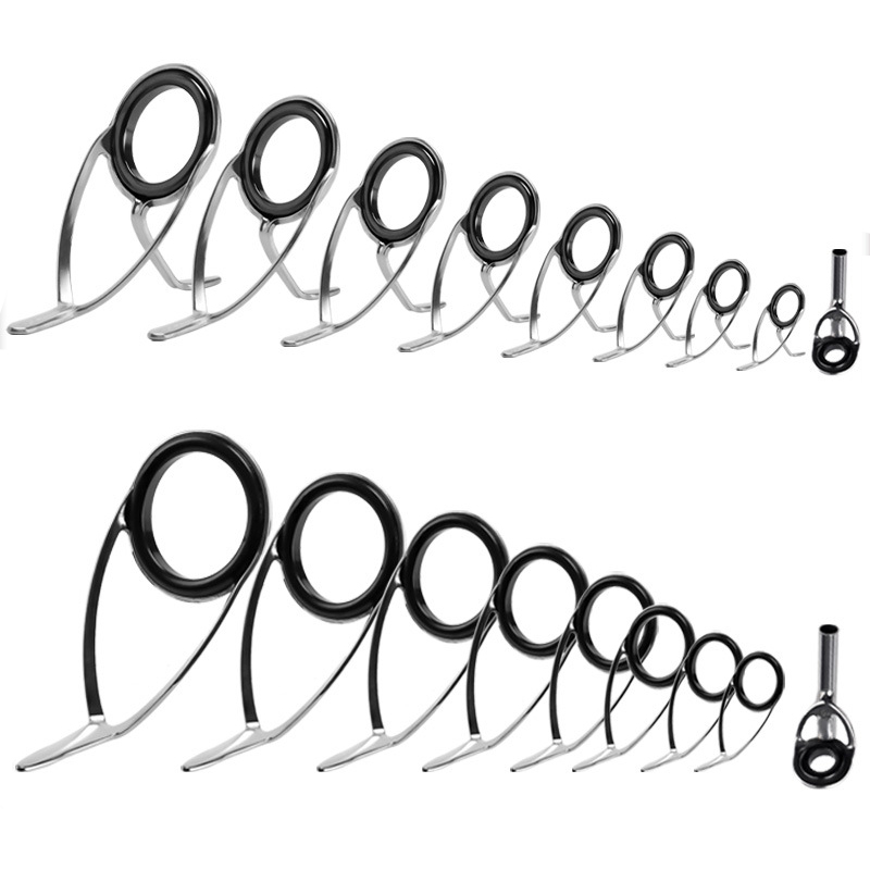 Fishing Rod Spinning - 釣り竿用セラミックリング修理キット,9ユニット