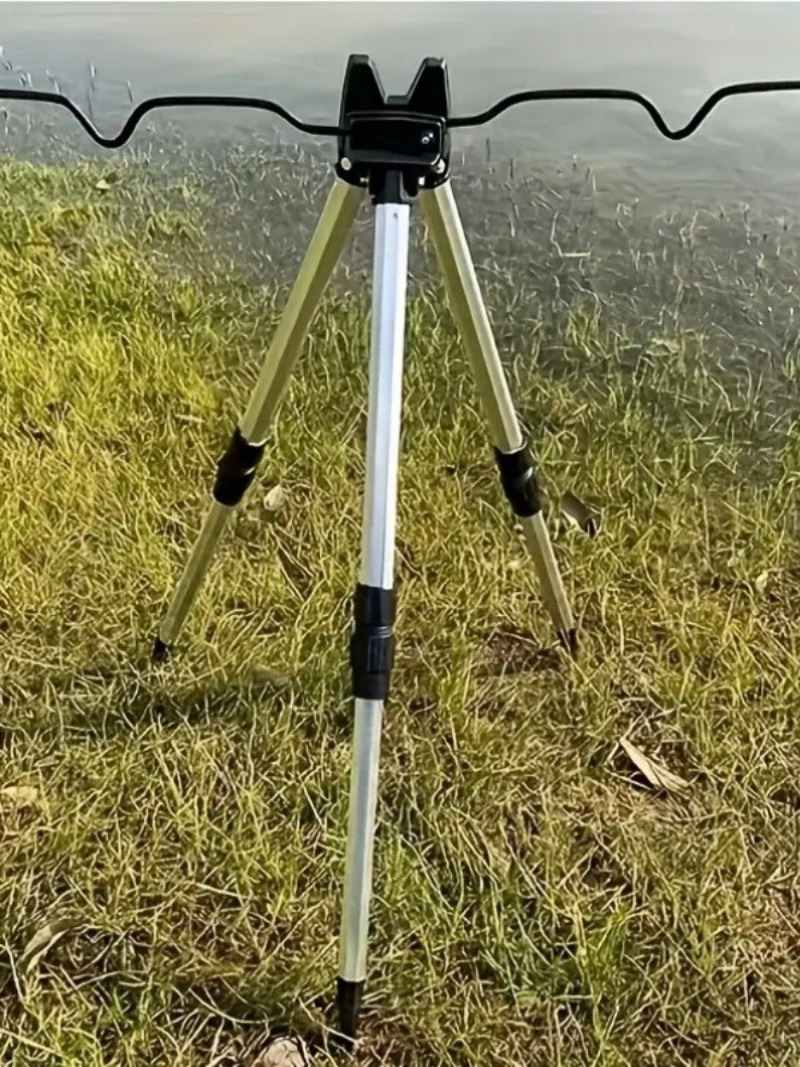 1 セット釣り伸縮式位置決めアルミ合金三角ブラケット釣り具タ - Fishing Rod Telescopic のレビューと価格