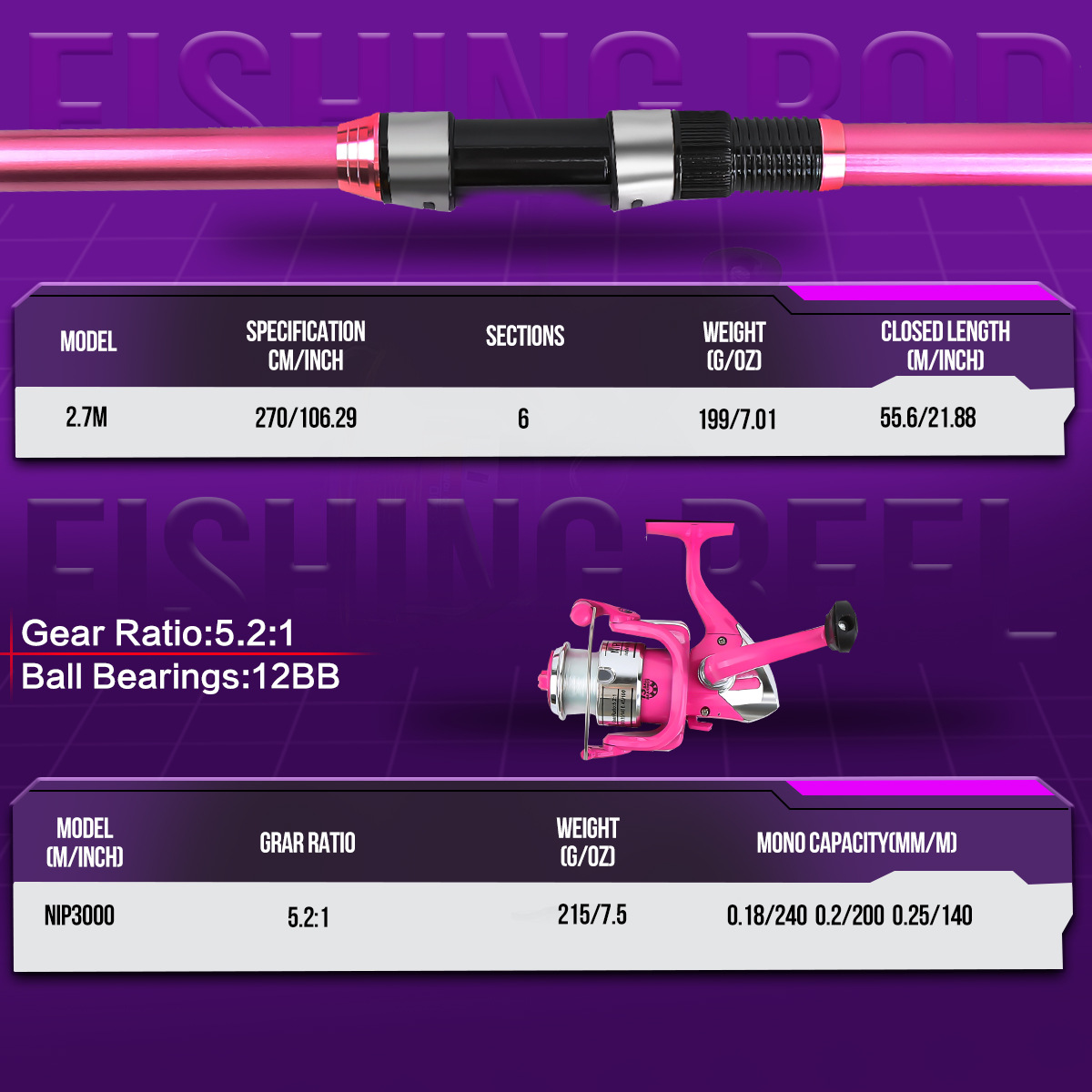 釣り竿セット フルキット 伸縮式釣り竿とスピニングリール付き - Fishing Rod Spinning のレビューと価格