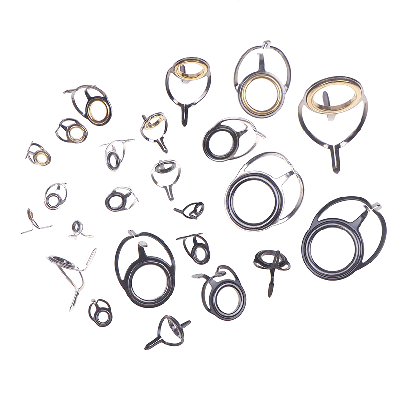 8個入り釣り道具ステンレス鋼修理キットセット釣り竿ガイドリン - Fishing Rod Building Kit のレビューと価格