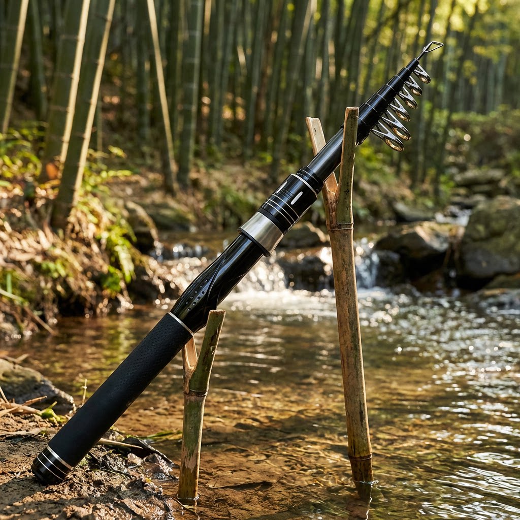 超軽量伸縮式カーボン釣り竿 セラミックガイドリング付き 速い - Fishing Rod Telescopic のレビューと価格