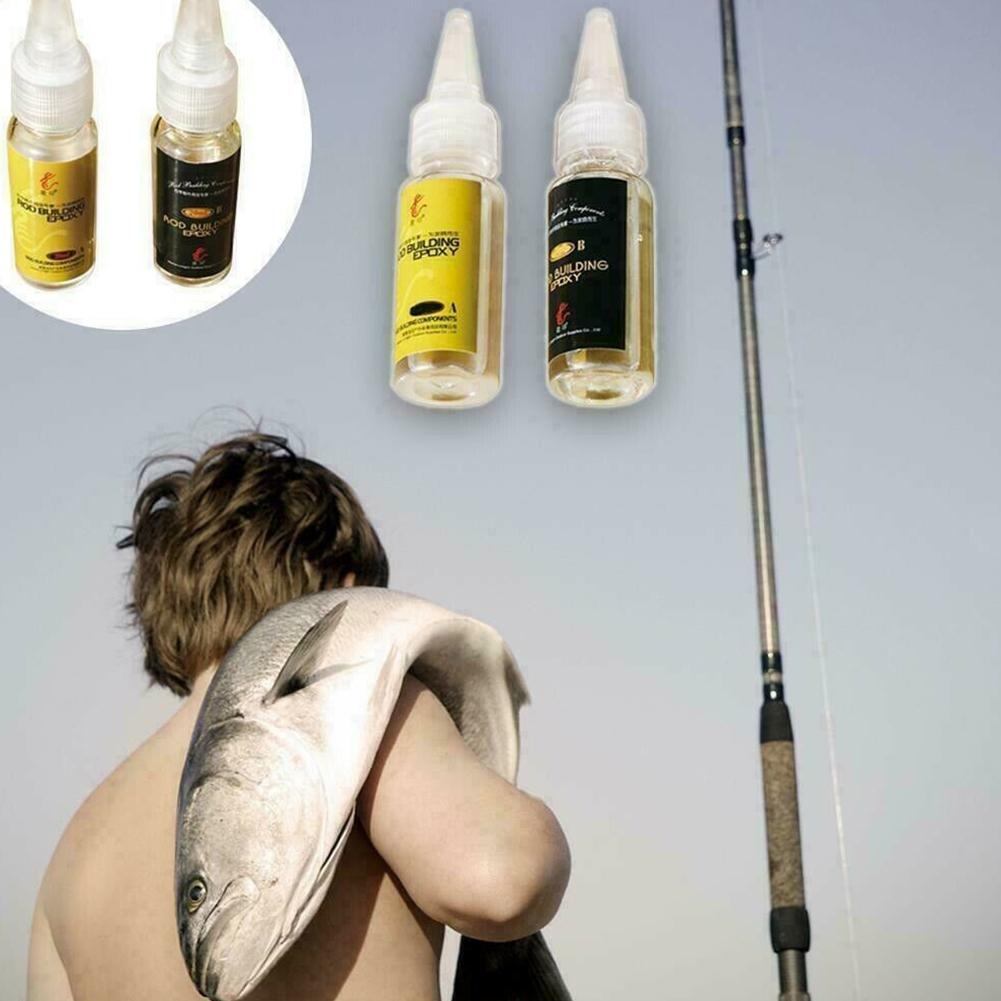 2 個釣竿接着剤釣竿エポキシ樹脂 AB 接着剤透明接着剤麻ひ - Fishing Rod Building Kit のレビューと価格